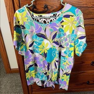 Stella & Ginger Women's Floral Top - Multicolor
